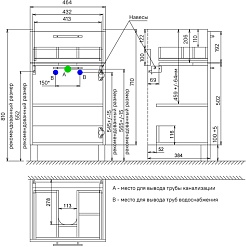 Iddis Тумба под раковину New Sena 50 белая/светлое дерево – фотография-8